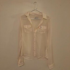 Sheer Abercrombie Button Up